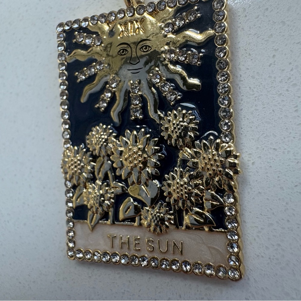 Baublebar The Sun Pendant Necklace - Gold Enamel - Picture 8 of 9